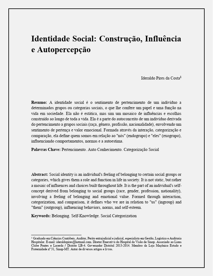 Identidade Social: Construção, Influência e Autopercepção